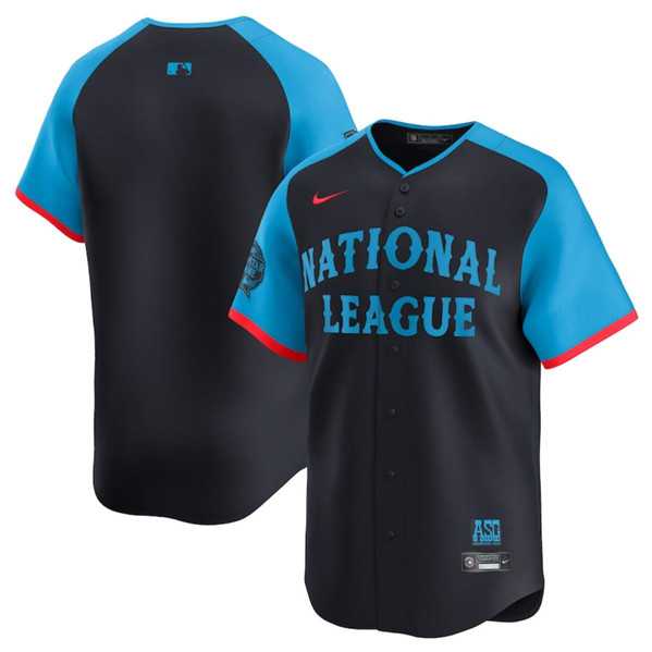 Mens National League Blank Navy 2024 All-Star Limited Stitched Baseball Jersey